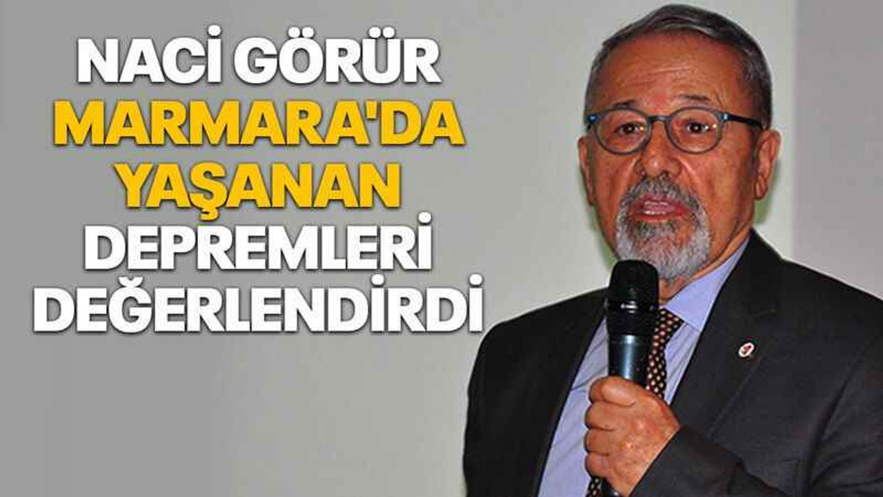 Naci Görür Marmara'da yaşanan depremleri değerlendirdi